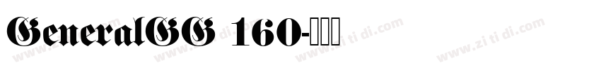 GeneralGG 160字体转换